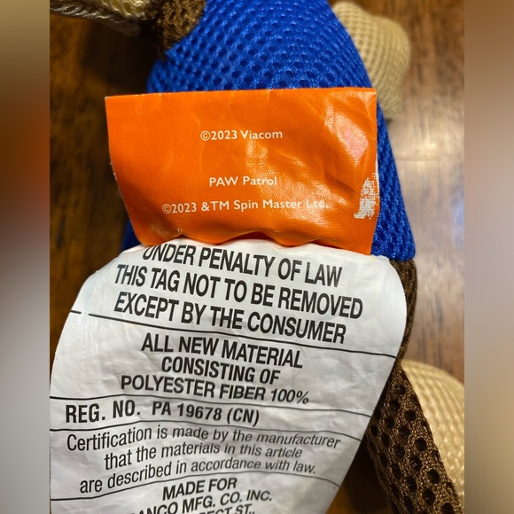 Nickelodeon Paw patrol Chase bath toy / scrubby. New without tags. - Picture 3 of 6